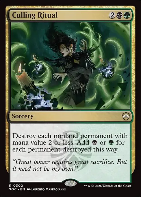 Culling Ritual · Secrets of Strixhaven Commander 302/426