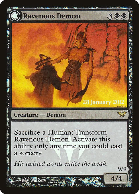 Ravenous Demon // Archdemon of Greed · Dark Ascension Promos 71★/5