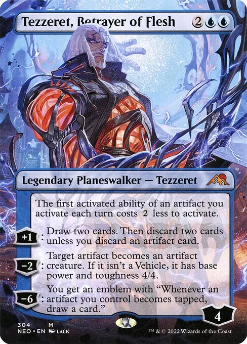 Tezzeret, Betrayer of Flesh · Kamigawa: Neon Dynasty 304/531