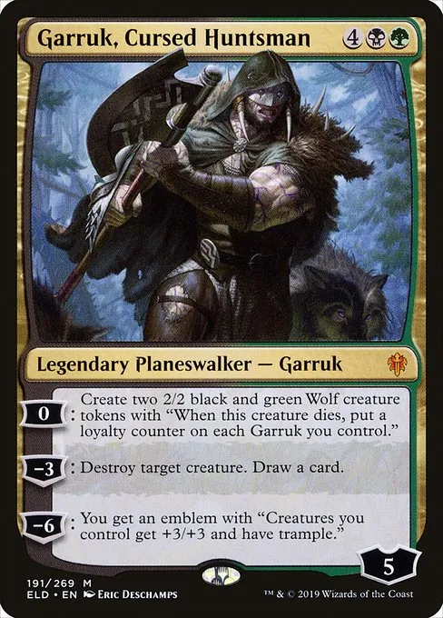 Garruk, Cursed Huntsman · Throne of Eldraine 191/398