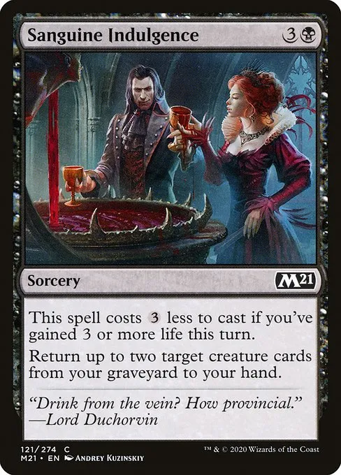 Sanguine Indulgence · Core Set 2021 121/397