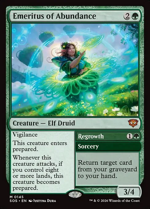 Emeritus of Abundance // Regrowth · Secrets of Strixhaven 145/368