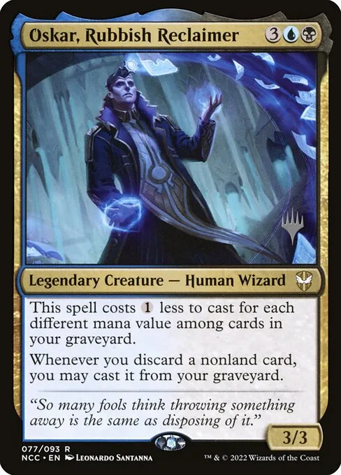 Oskar, Rubbish Reclaimer · New Capenna Commander Promos 77p/75