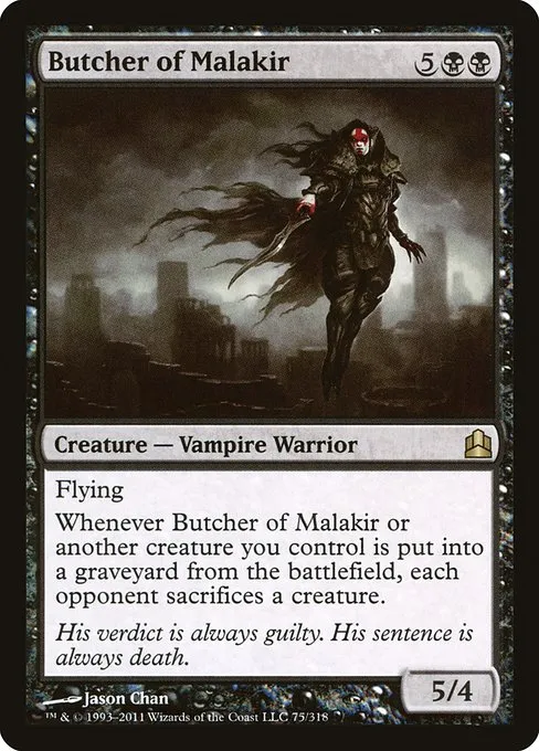 Butcher of Malakir · Commander 2011 75/318