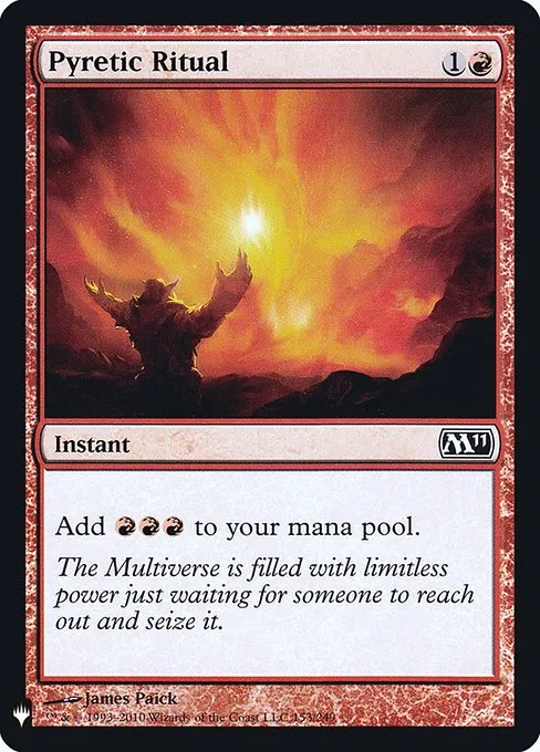 Pyretic Ritual · The List M11-153/5050