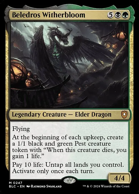 Beledros Witherbloom · Bloomburrow Commander 247/356