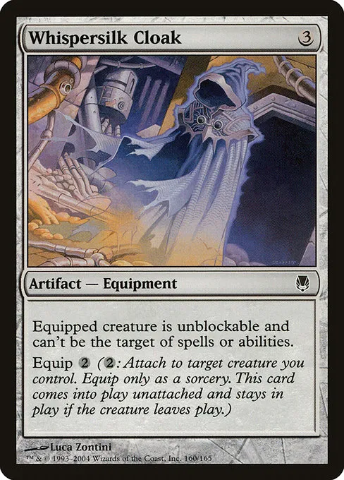 Whispersilk Cloak · Darksteel 160/165