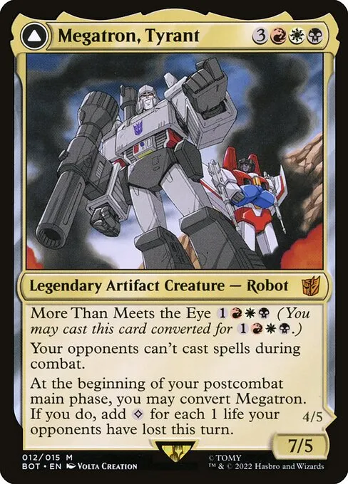 Megatron, Tyrant // Megatron, Destructive Force · Transformers 12/29