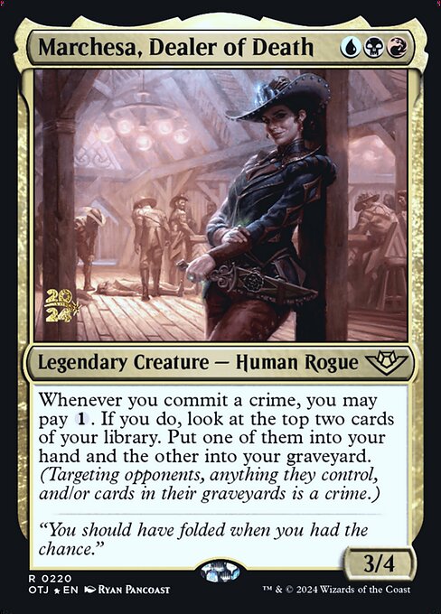 Marchesa, Dealer of Death · Outlaws of Thunder Junction Promos 220s/160