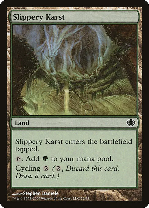 Slippery Karst · Duel Decks: Garruk vs. Liliana 26/63