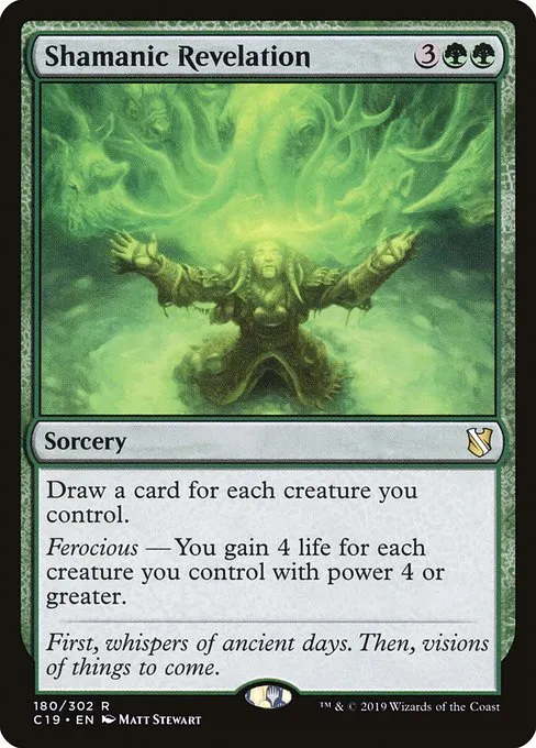 Shamanic Revelation · Commander 2019 180/302