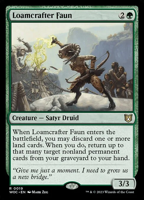 Loamcrafter Faun · Wilds of Eldraine Commander 19/173