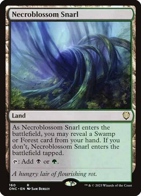 Necroblossom Snarl · Phyrexia: All Will Be One Commander 160/174