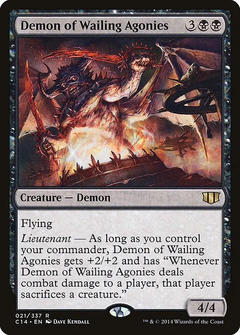 Demon of Wailing Agonies · Commander 2014 21/337