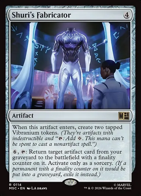 Shuri's Fabricator · Marvel Super Heroes Commander 114/9