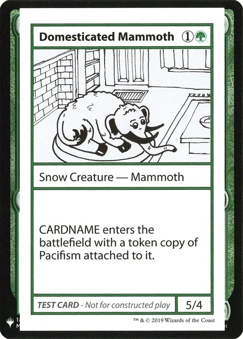 Domesticated Mammoth · Mystery Booster Playtest Cards 2019 72/121