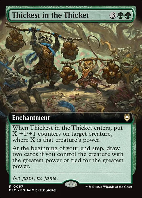 Thickest in the Thicket · Bloomburrow Commander 67/356