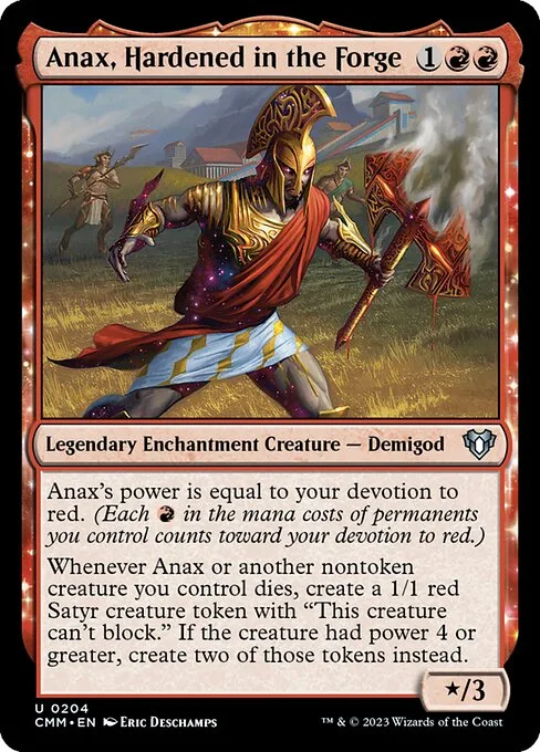 Anax, Hardened in the Forge · Commander Masters 204/1067