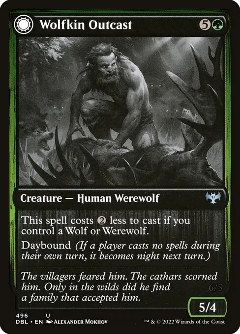 Wolfkin Outcast // Wedding Crasher · Innistrad: Double Feature 496/535