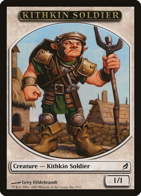 Kithkin Soldier · Lorwyn Tokens 3/11
