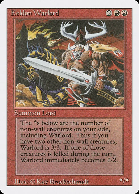 Keldon Warlord · Revised Edition 160/306