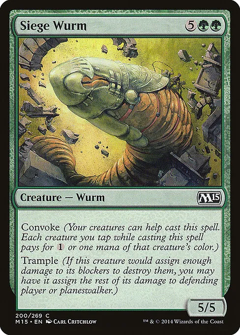 Siege Wurm · Magic 2015 200/284