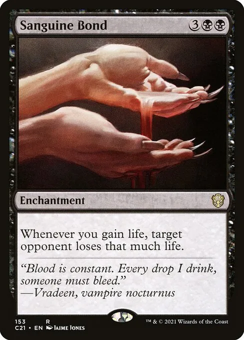 Sanguine Bond · Commander 2021 153/409