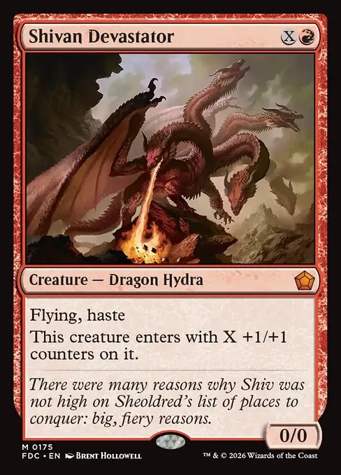 Shivan Devastator · Foundations Commander 175/3