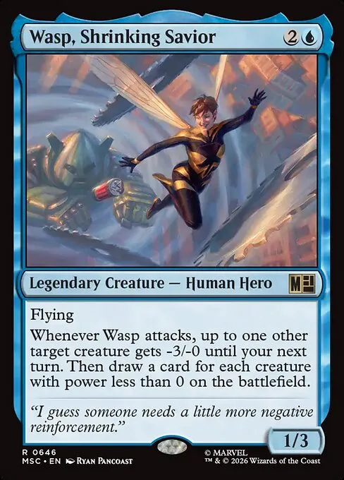 Wasp, Shrinking Savior · Marvel Super Heroes Commander 646/9