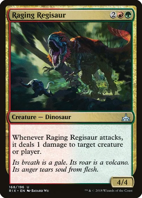 Raging Regisaur · Rivals of Ixalan 168/205