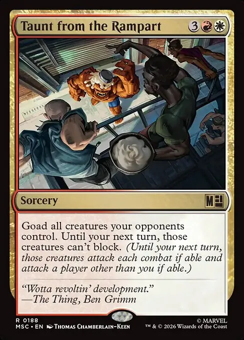 Taunt from the Rampart · Marvel Super Heroes Commander 188/9