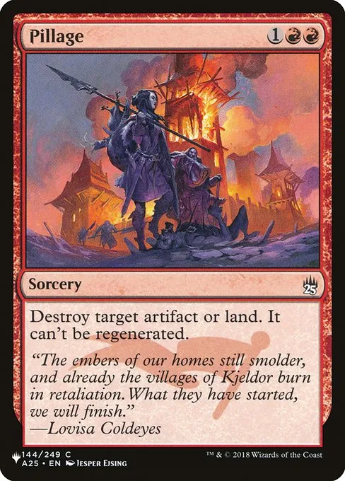 Pillage · The List A25-144/5050