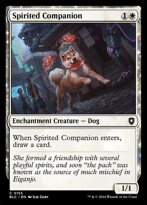 Spirited Companion · Bloomburrow Commander 155/356