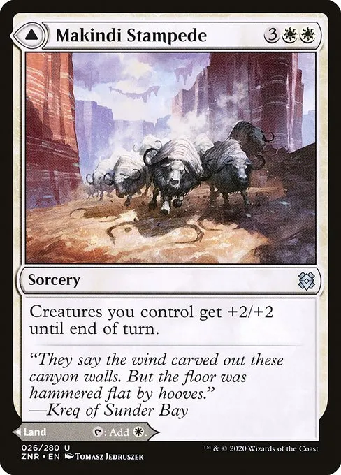 Makindi Stampede // Makindi Mesas · Zendikar Rising 26/407