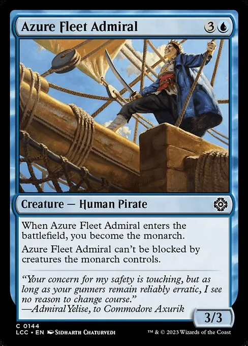 Azure Fleet Admiral · The Lost Caverns of Ixalan Commander 144/370