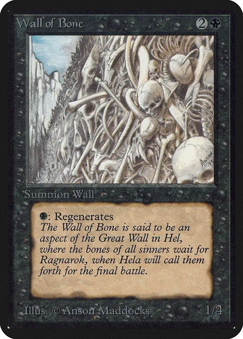 Wall of Bone · Limited Edition Alpha 132/295