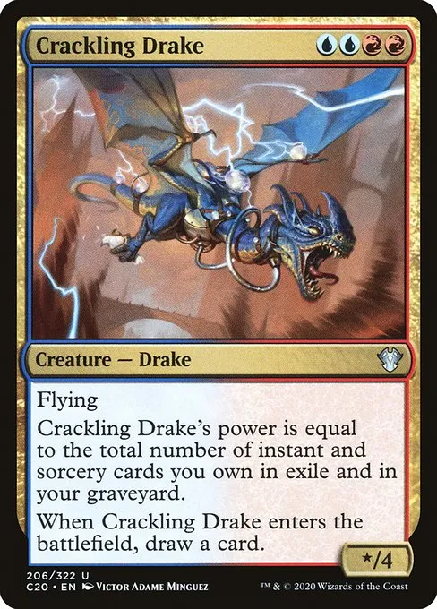 Crackling Drake · Commander 2020 206/322