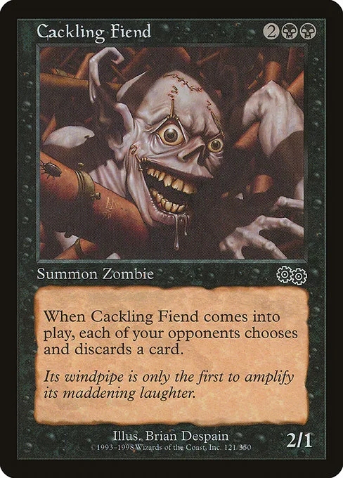 Cackling Fiend · Urza's Saga 121/357