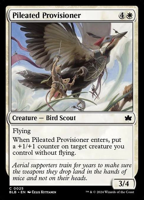 Pileated Provisioner · Bloomburrow 25/398