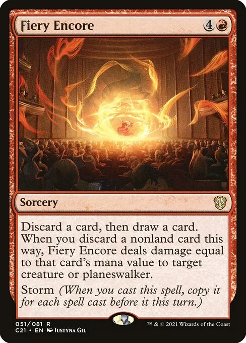 Fiery Encore · Commander 2021 51/409