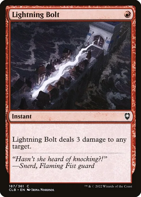 Lightning Bolt · Commander Legends: Battle for Baldur's Gate 187/936