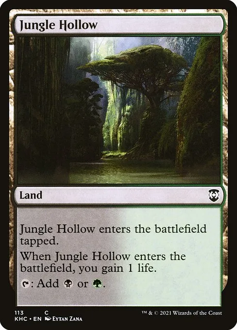 Jungle Hollow · Kaldheim Commander 113/119