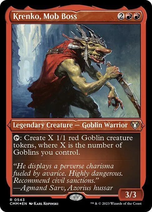 Krenko, Mob Boss · Commander Masters 543/1067
