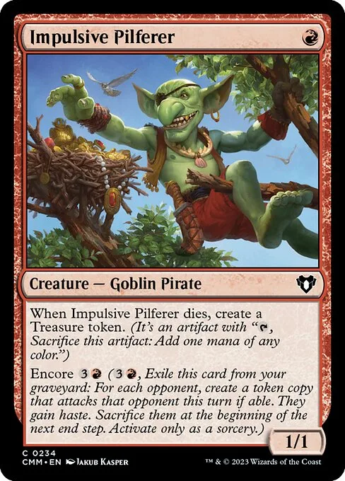 Impulsive Pilferer · Commander Masters 234/1067