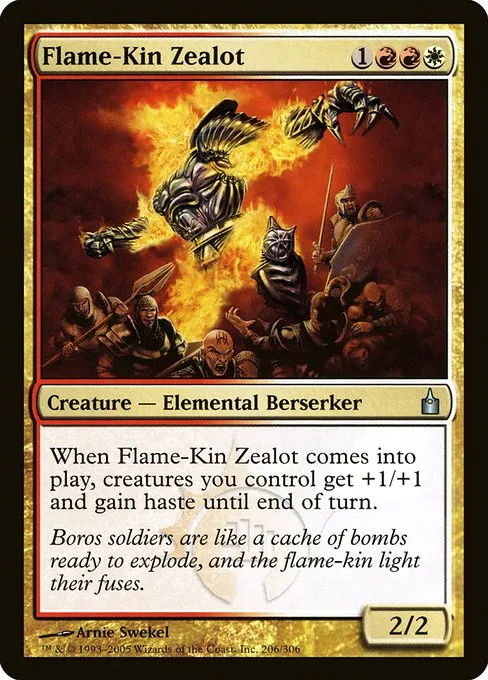 Flame-Kin Zealot · Ravnica: City of Guilds 206/306