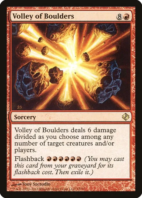 Volley of Boulders · Duel Decks: Venser vs. Koth 73/77