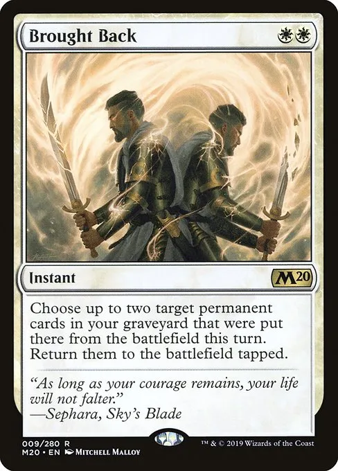Brought Back · Core Set 2020 9/346