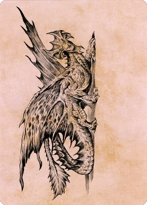 Ancient Brass Dragon // Ancient Brass Dragon · Battle for Baldur's Gate Art Series 49/81