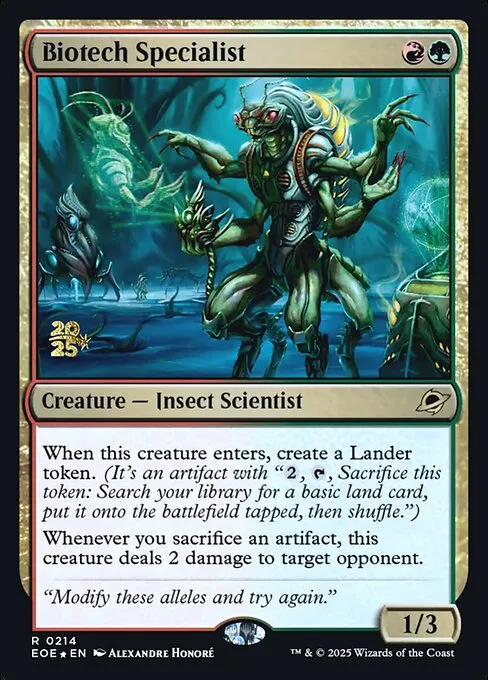 Biotech Specialist · Edge of Eternities Promos 214s/160