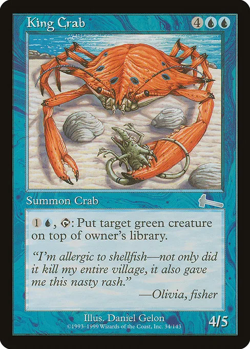 King Crab · Urza's Legacy 34/143